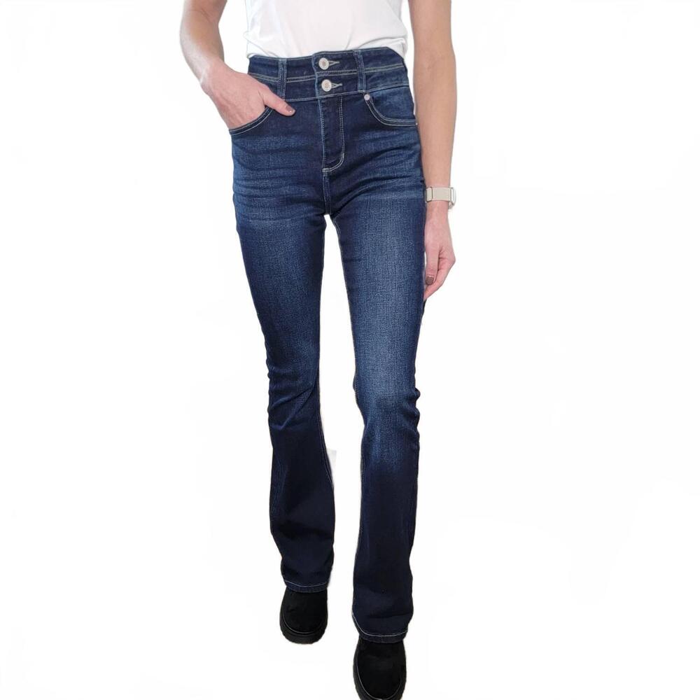 NEW KANCAN katie high rise bootcut jeans in blue